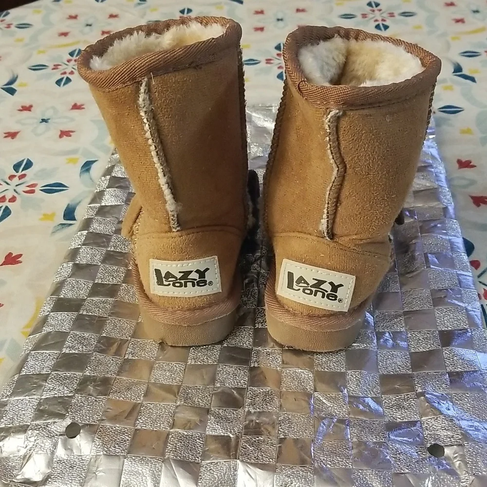 Lazy One Toddler Child Slip On Dog Toasty Toes Boots - Size XS 6-7